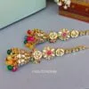 Eshita Earrings with Chain Multicolor
