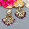 Falak Earrings for Wine Saree