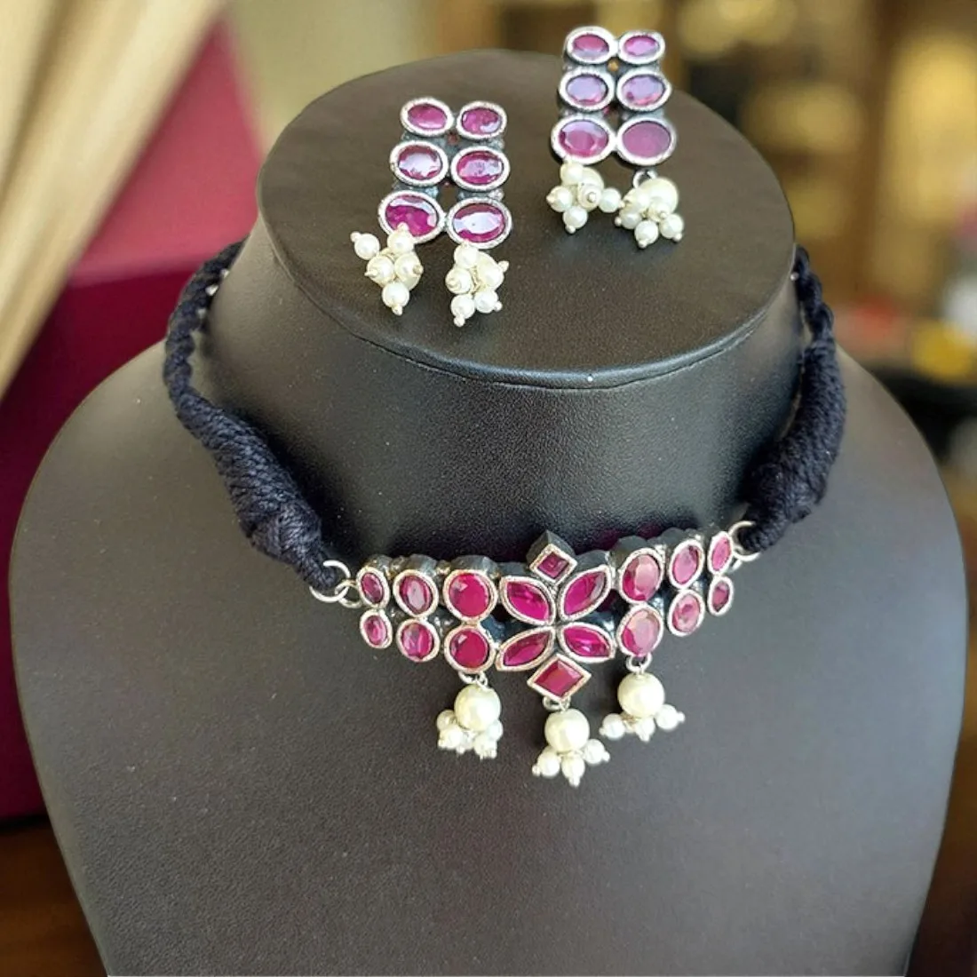 German Silver Necklace Set