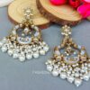 Gunjan Kundan Earrings White-02 Gunjan Kundan Earrings White