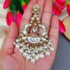 Gunjan Kundan Earrings White-03 Gunjan Kundan Earrings White