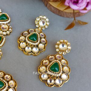 Kareena Green Kundan Set