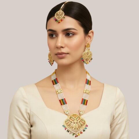 Katrina Multicolor Long Punjabi Jewellery