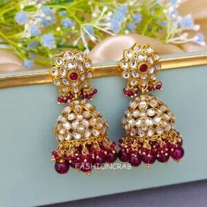 Khushbu Kundan Jhumka Wine