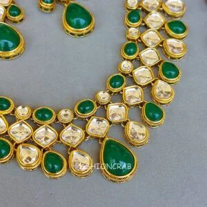 Kundan Necklace for Green Saree