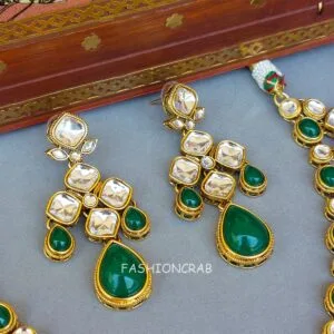 Kundan Necklace for Green Saree