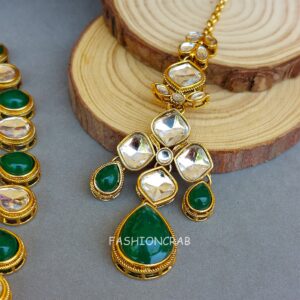 Kundan Necklace for Green Saree