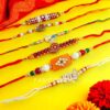 Kundan Rakhi Set of 6