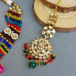 Multicolor Kundan Necklace for Wedding