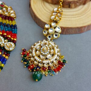 Multicolor Kundan Necklace for Wedding