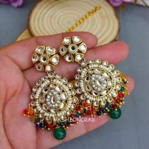 Multicolor Kundan Necklace for Wedding