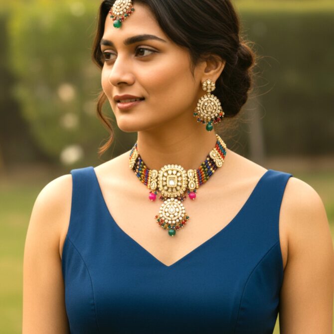 Multicolor Necklace for Wedding