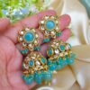 Naina Kundan Jhumka Blue-01 Naina Kundan Jhumka Blue
