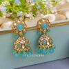 Naina Kundan Jhumka Blue