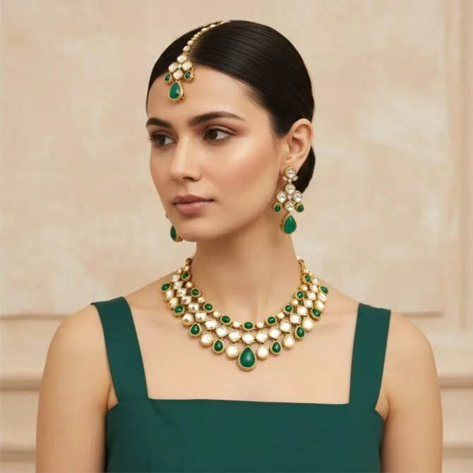 Necklace for Green Saree Necklace for Green Saree