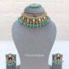 Pari Kundan Choker Set Blue