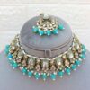 Pari Kundan Choker Set Blue-02 Pari Kundan Choker Set Blue