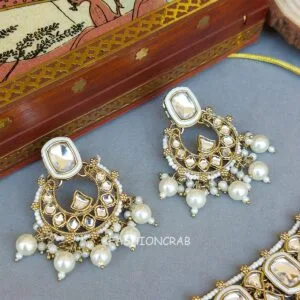 Pari Kundan Choker Set White