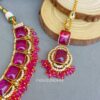 Pink Necklace and Earring Set-03 Pink Necklace and Earring Set