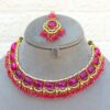 Pink Necklace and Earring Set-06 Pink Necklace and Earring Set