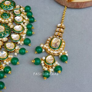 Radhika Green Kundan Choker for Bride