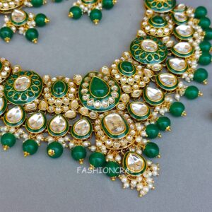 Radhika Green Kundan Choker for Bride