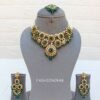 Sanya Peacock Blue Choker Set