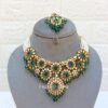 Sanya Peacock Blue Choker Set