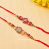 Set of 2 Fancy Thread Rakhi for Brother