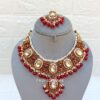 Vasundhara Maroon Kundan Necklace-06 Vasundhara Maroon Kundan Necklace