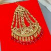 Ziya Kundan Jhumar Passa - Maroon-04 Ziya Kundan Jhumar Passa - Maroon