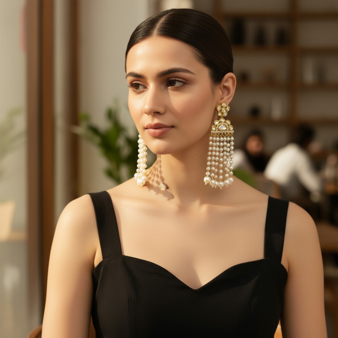 Aahana Long Earrings