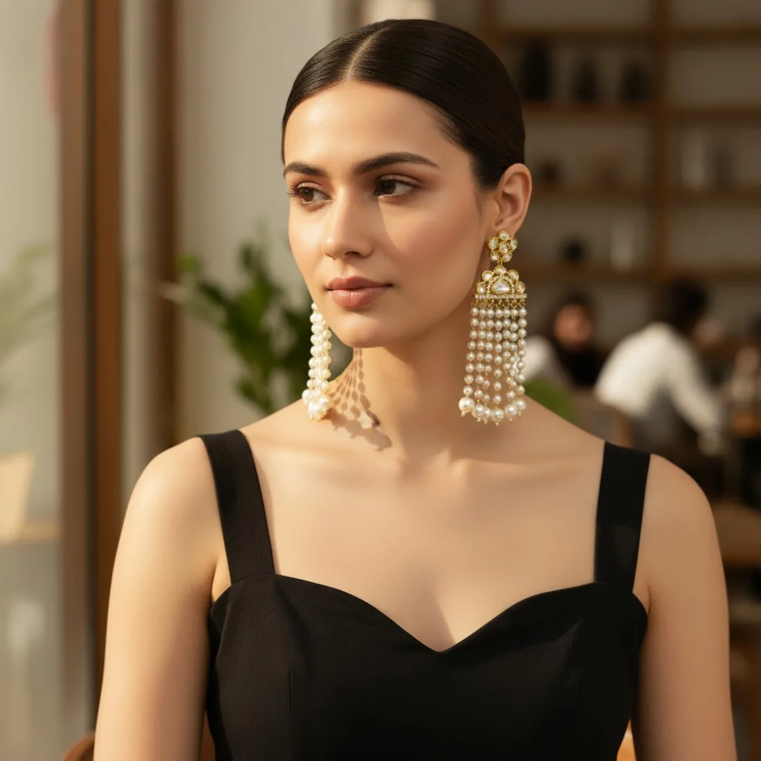 Aahana Long Earrings