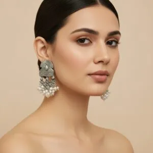 Beautiful Oxidised Earrings for Saree