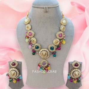 Inayat Kundan Necklace - Multicolor