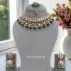 Katrina Kundan Jewellery Set - Green-16 Katrina Kundan Jewellery Set - Green