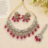 Katrina Kundan Jewellery Set - Pink-11 Katrina Kundan Jewellery Set - Pink