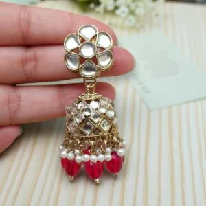 Katrina Kundan Jewellery Set - Pink