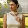 Katrina Kundan Jewellery Set - Pink
