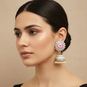 Myra Grey Jhumka Earring