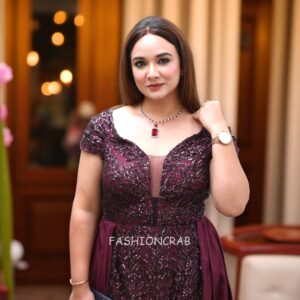 Rosy Pink AD Jewellery Set