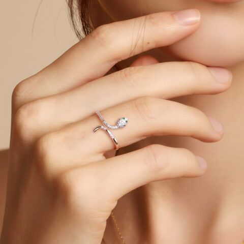 Snake Design Anti Tarnish Ring