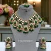 Green Kundan Jewellery Set for Wedding