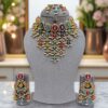 Multi Color Polki Set for Bride