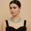 Peacock Green Necklace Set