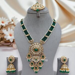 Rani Long Jewellery Set - Green