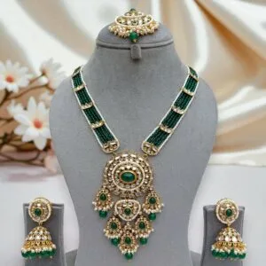 Rani Long Jewellery Set - Green
