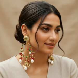 Ekisha-Kundan-Parrot-Earrings