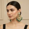 Falak Earrings for Green Saree