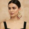 Falak Earrings for Maroon Saree